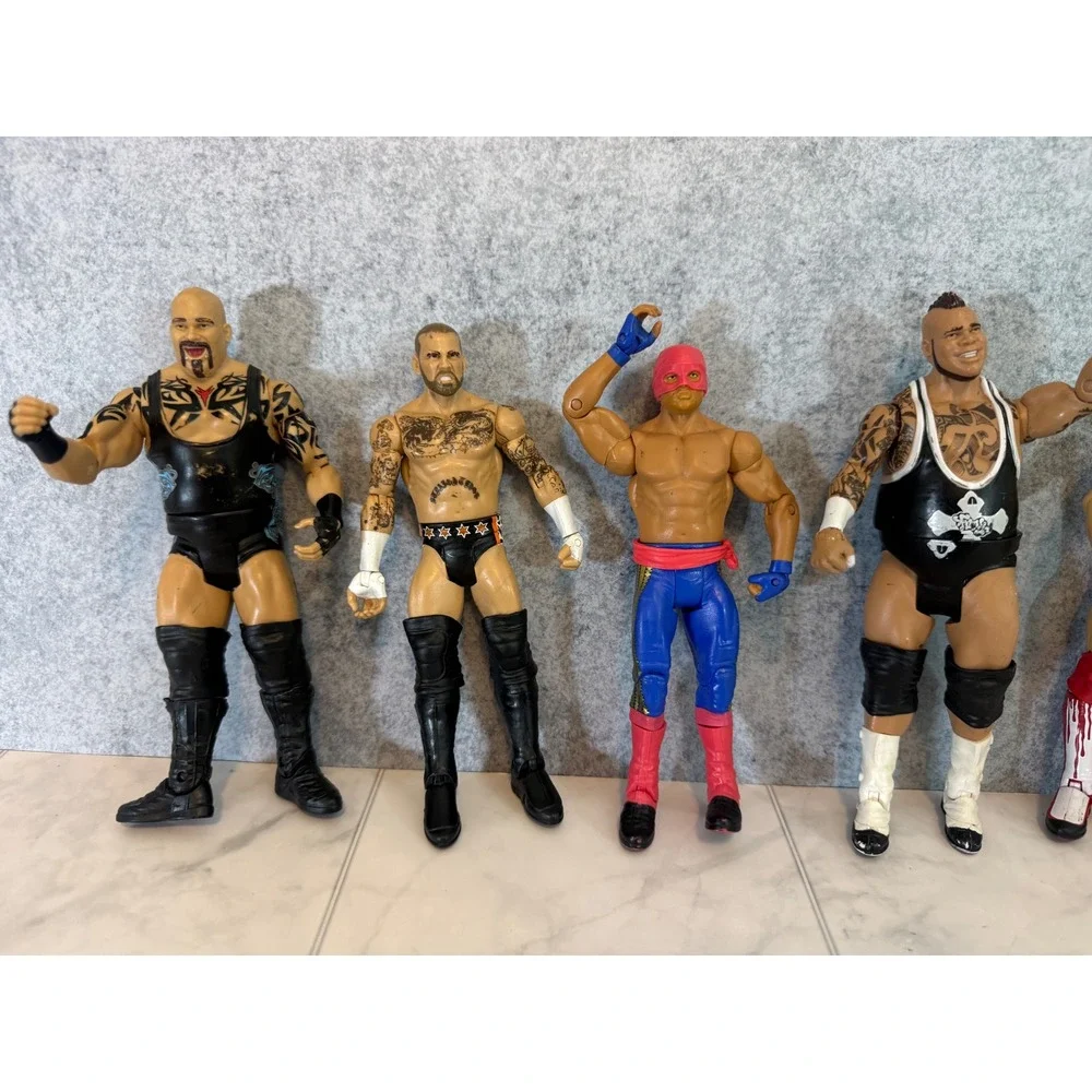 WWE Action Figure Lot Randy Orton Daniel Bryan CM Punk Tensai Brodus Clay Hunico